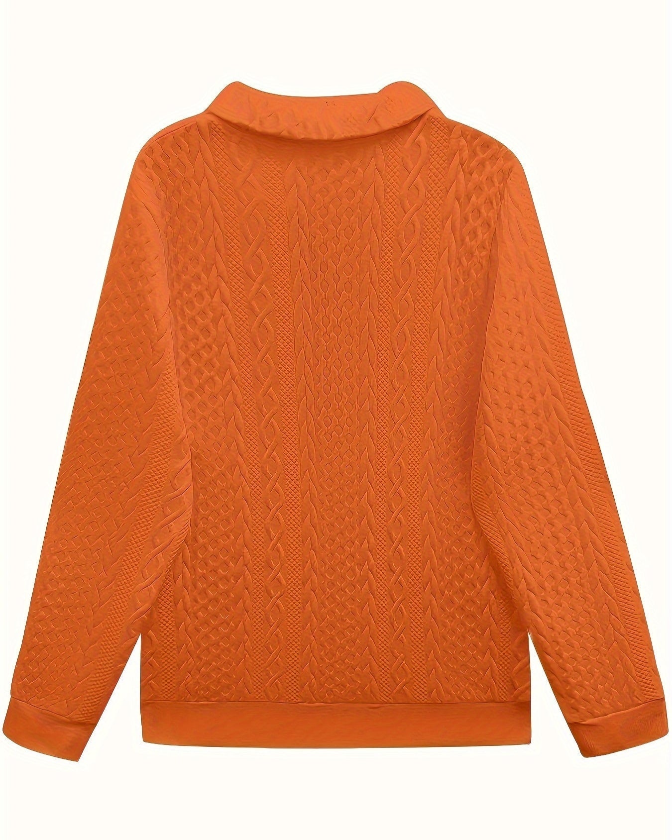 Aria | Cable-Knit Quarter-Zip Sweatshirt