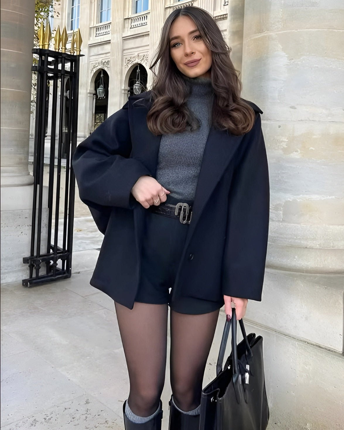 Lila | Oversized Double-Breasted Tailored Coat for Women