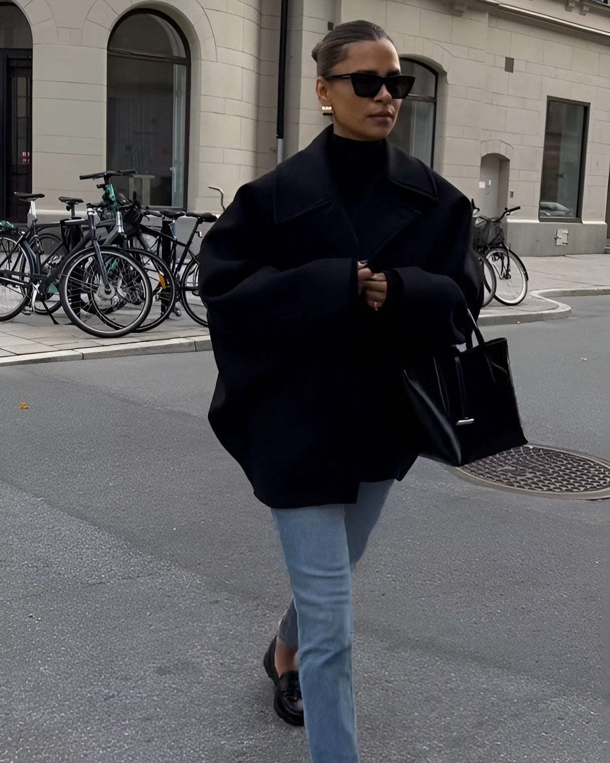 Lila | Oversized Double-Breasted Tailored Coat for Women