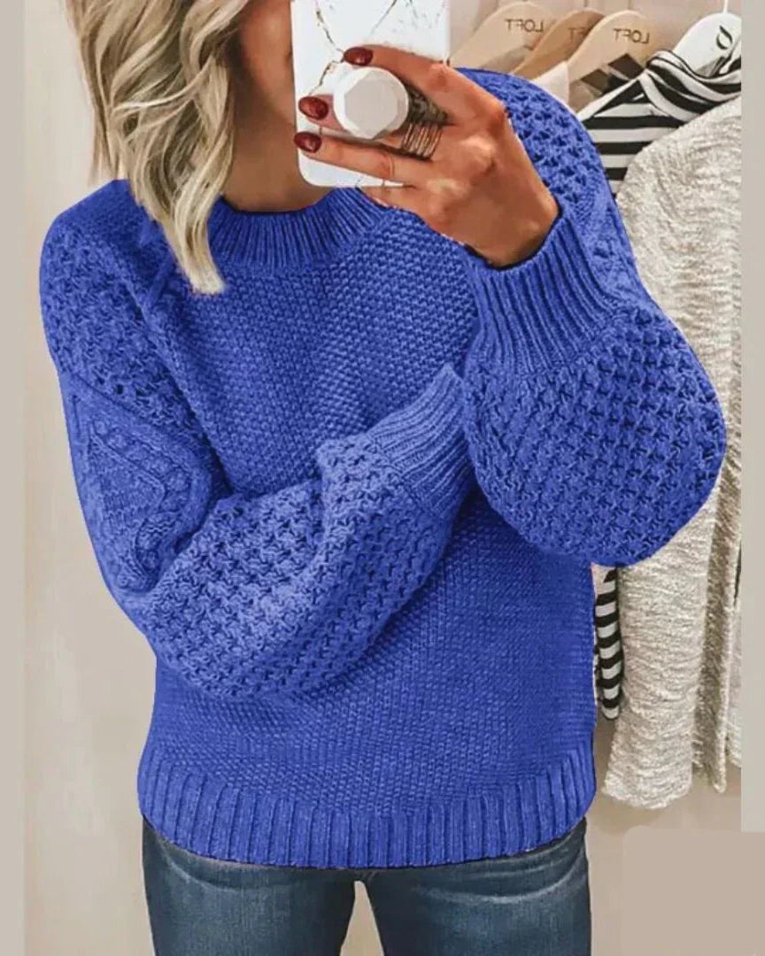 Hazel | Classic Textured Knit Sweater for Women