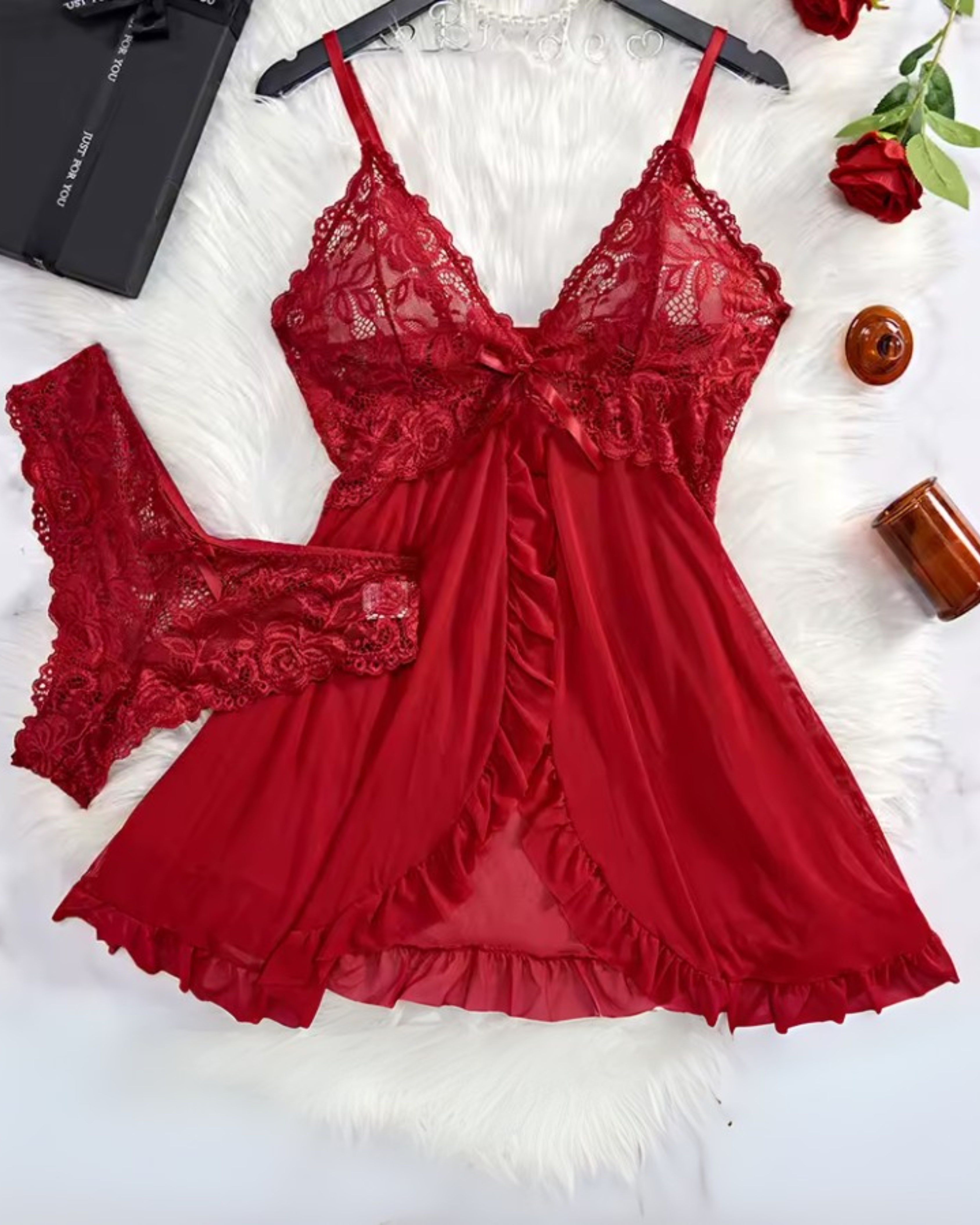Selene | Lace Sheer Lingerie Set for Women