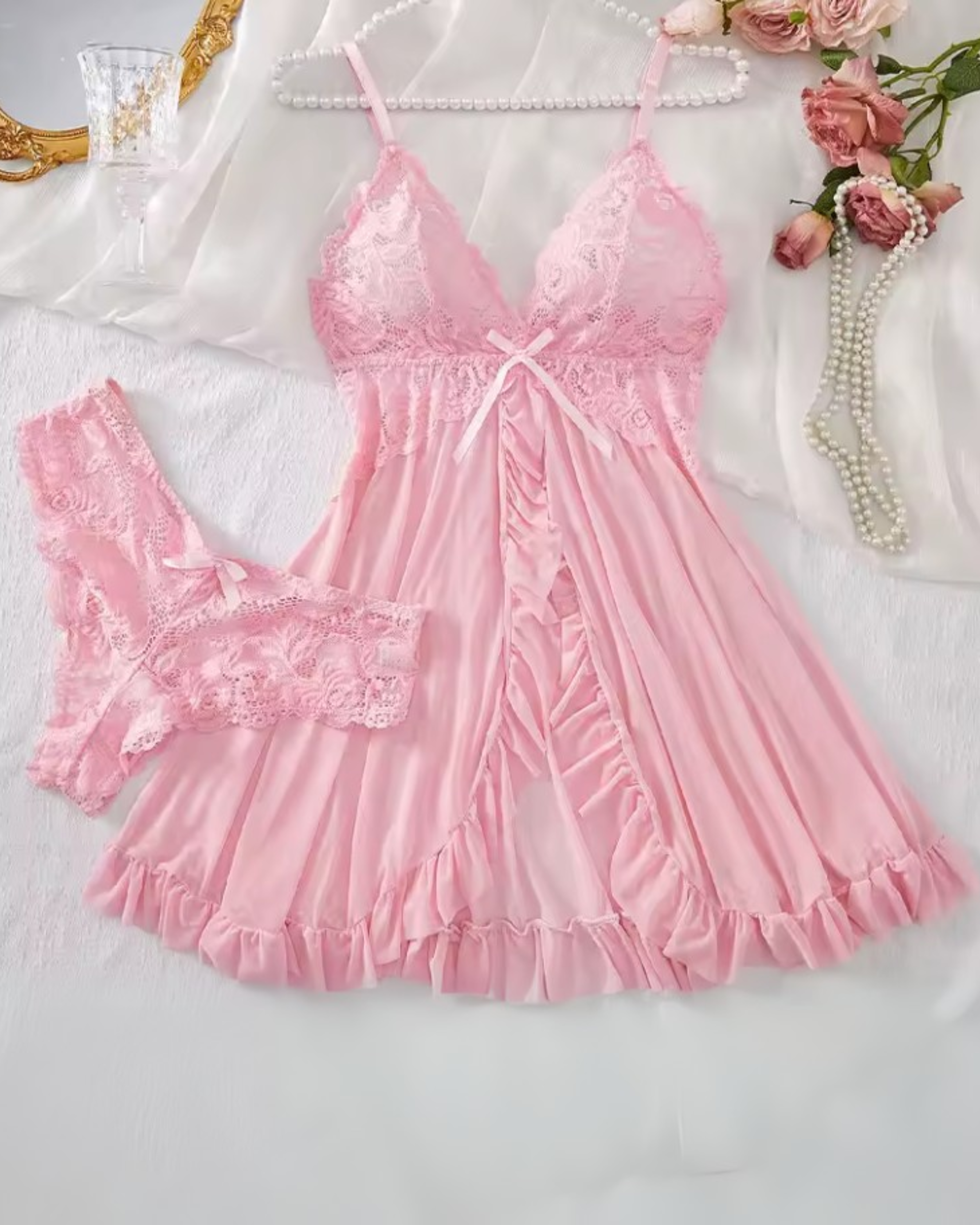 Selene | Lace Sheer Lingerie Set for Women