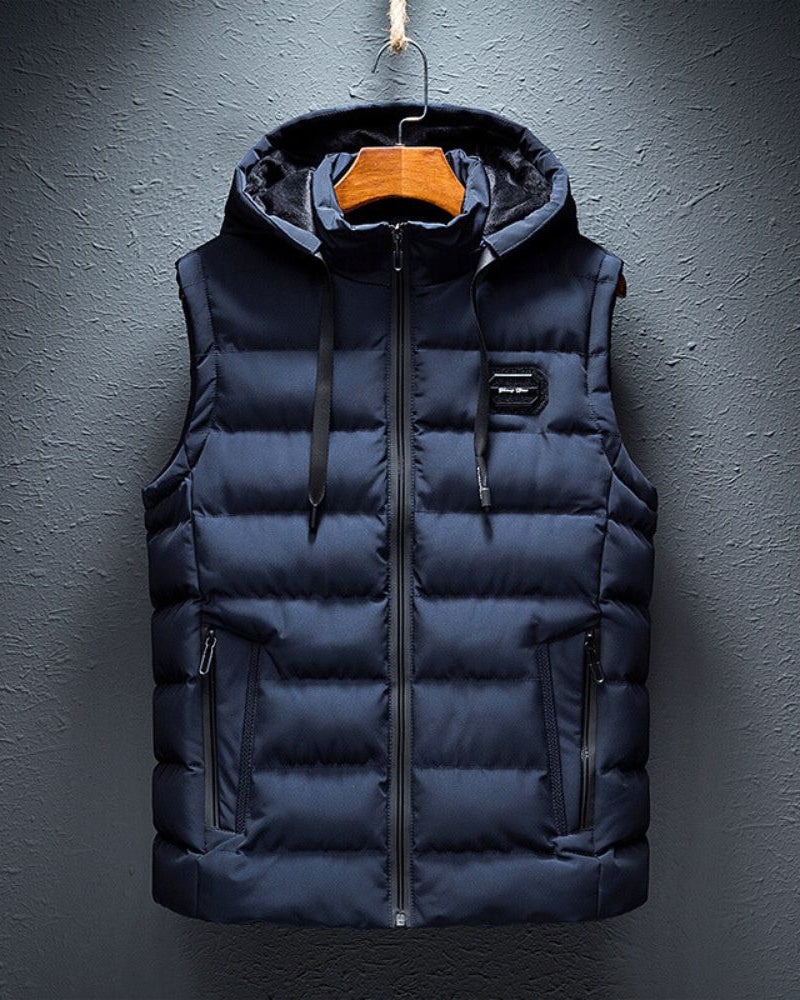 Dylan | Hooded Puffer Bodywarmer Vest for Men