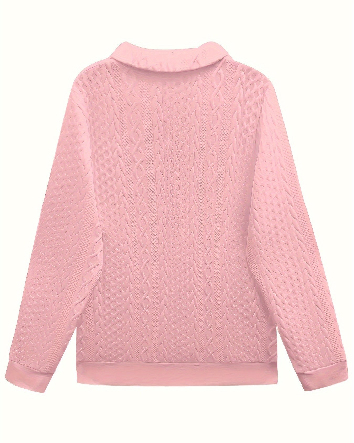 Aria | Cable-Knit Quarter-Zip Sweatshirt