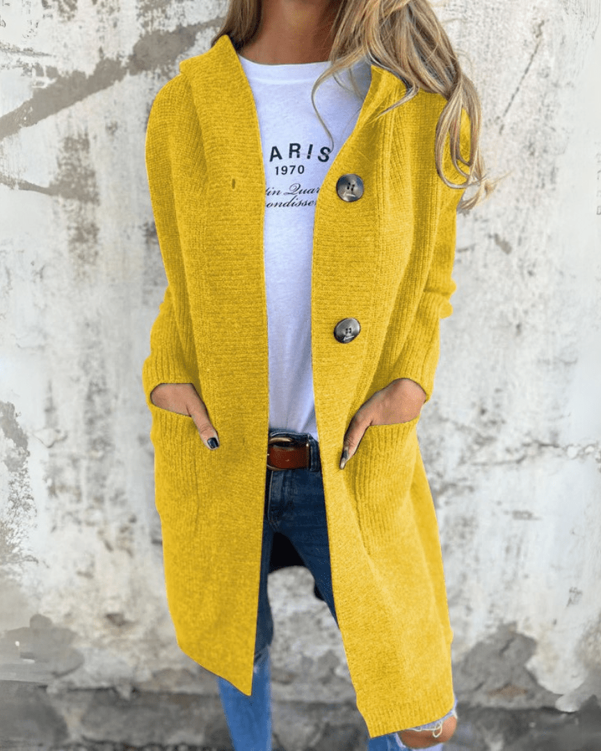 Nyla | Long Button-Down Knit Cardigan for Women