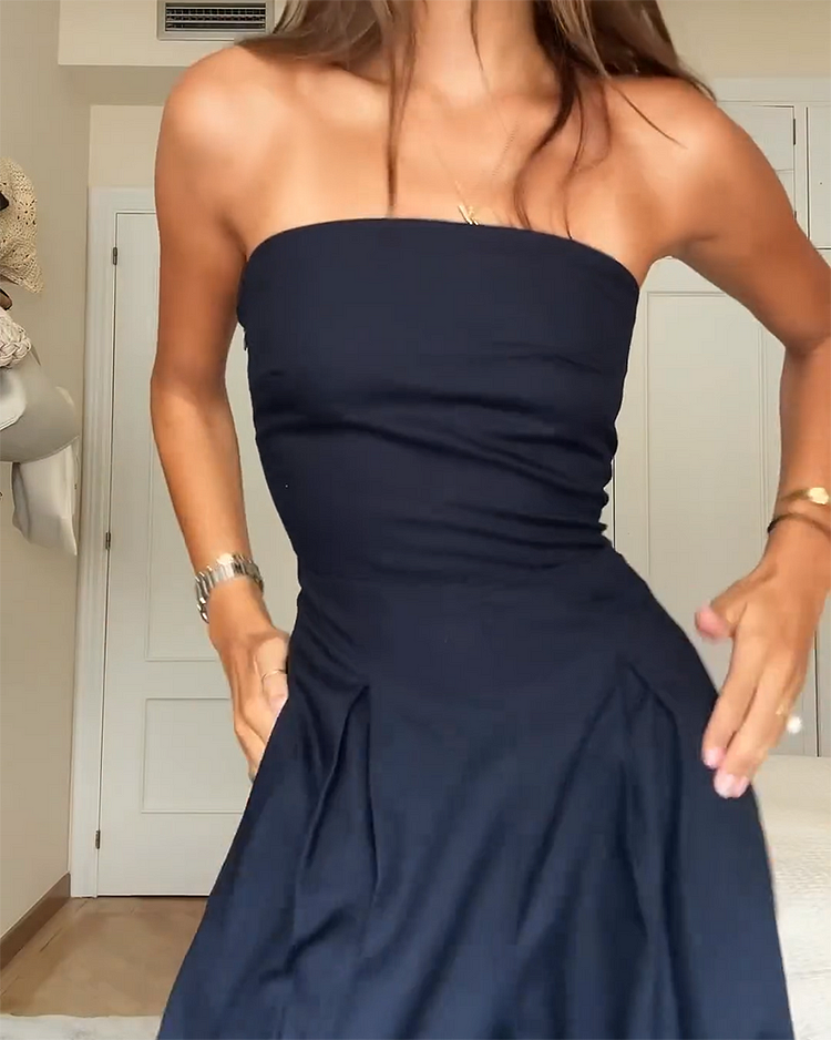 Sofia | Strapless Tailored Jumpsuit for Women