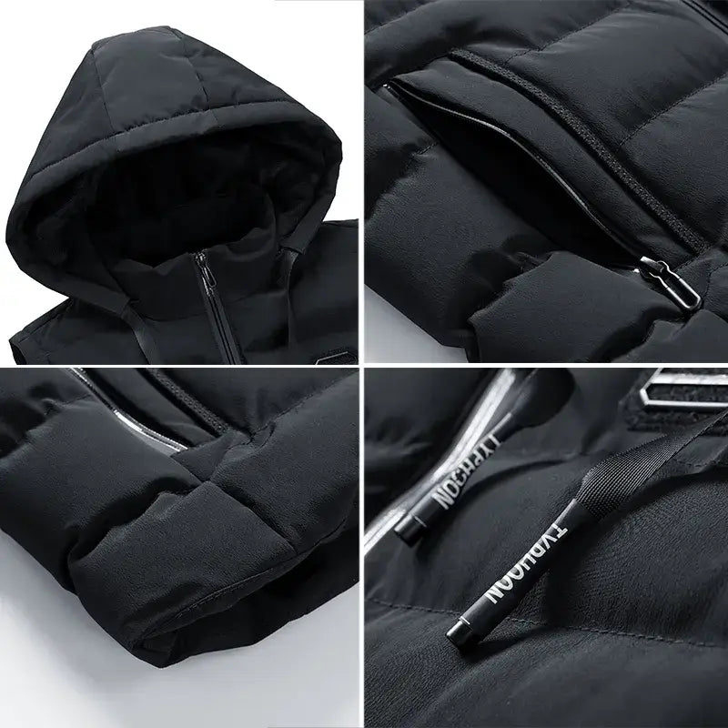 Dylan | Hooded Puffer Bodywarmer Vest for Men