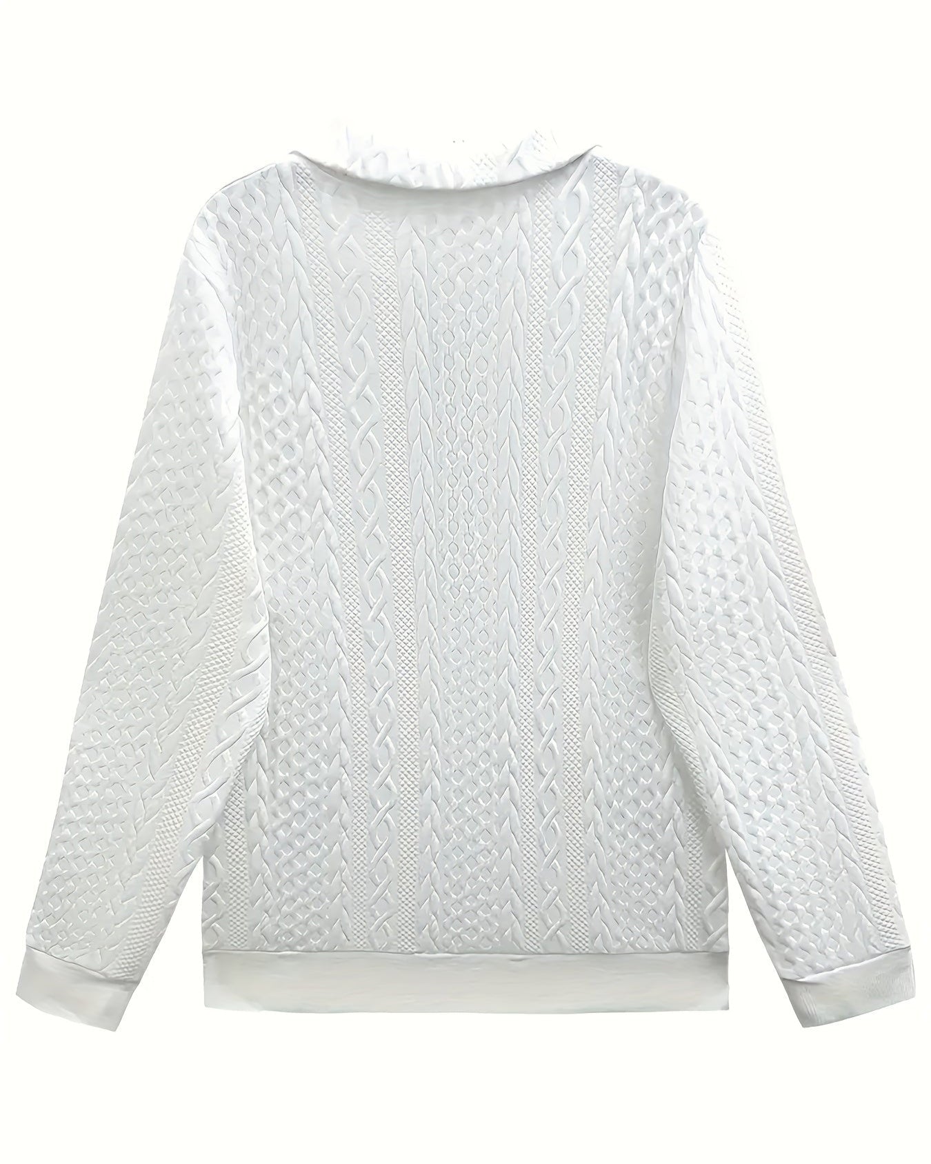 Aria | Cable-Knit Quarter-Zip Sweatshirt
