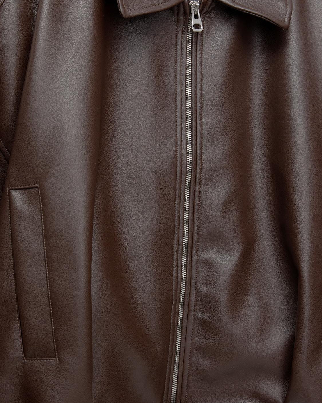 Blair | Retro Zip-Up Faux Leather Jacket for Women