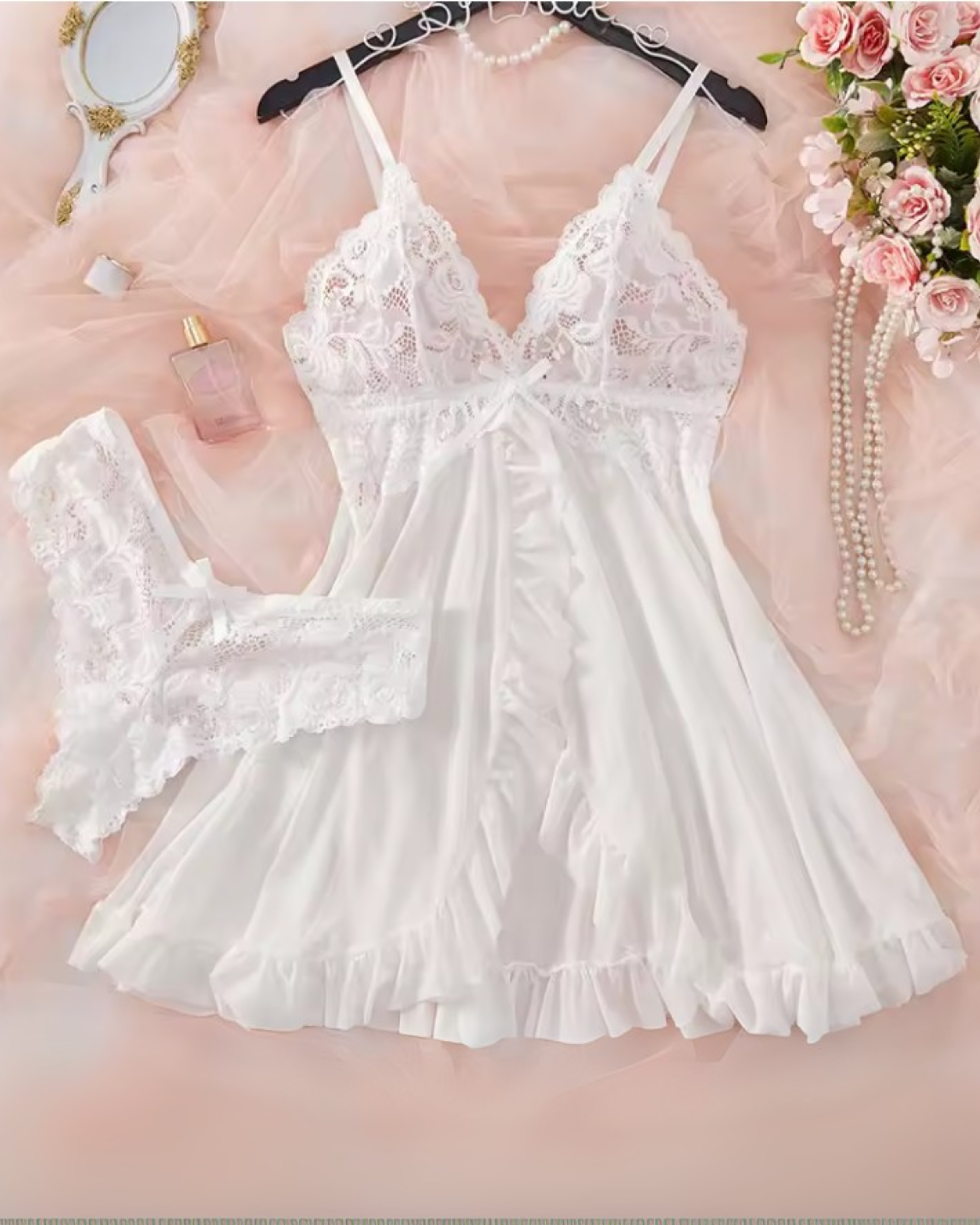 Selene | Lace Sheer Lingerie Set for Women