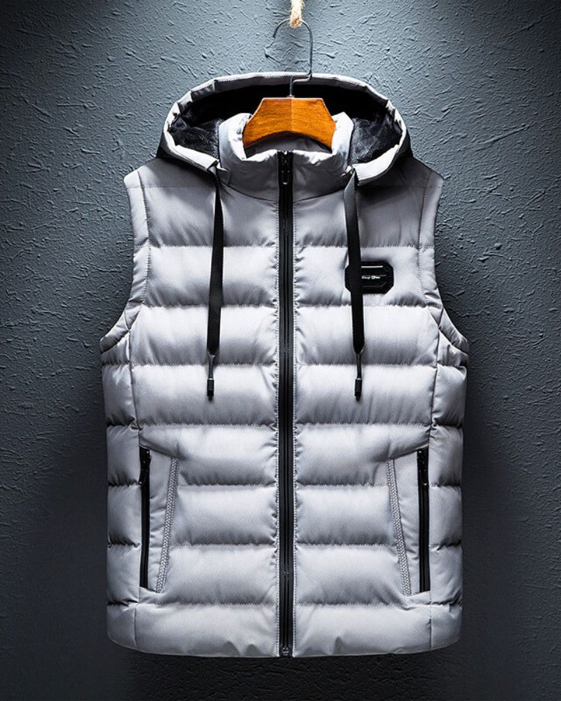 Dylan | Hooded Puffer Bodywarmer Vest for Men