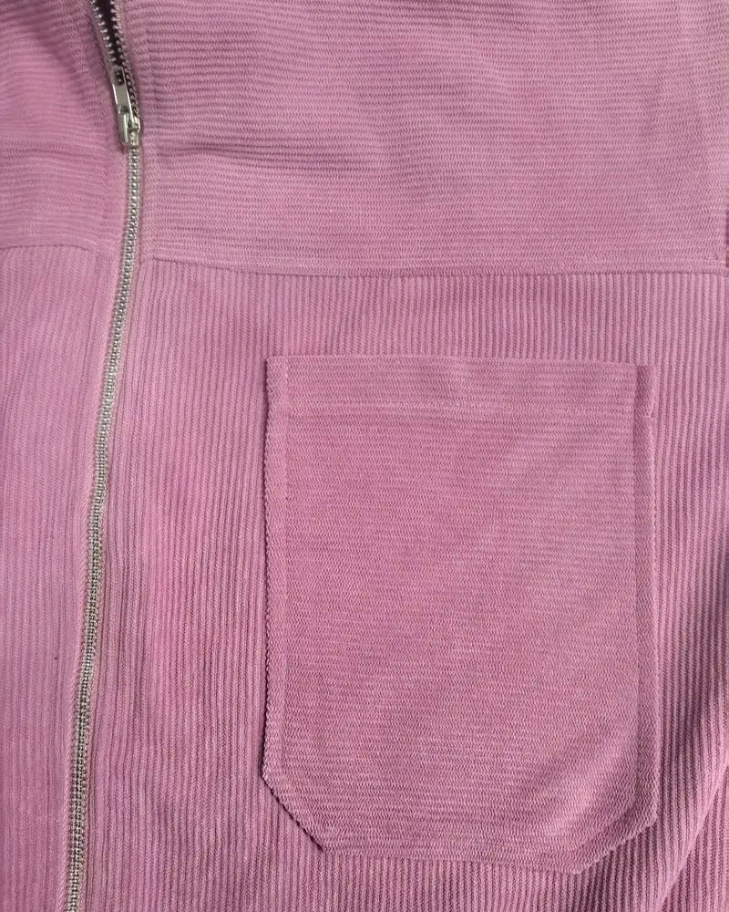 Romy | Lightweight Corduroy Zip Jacket for Women