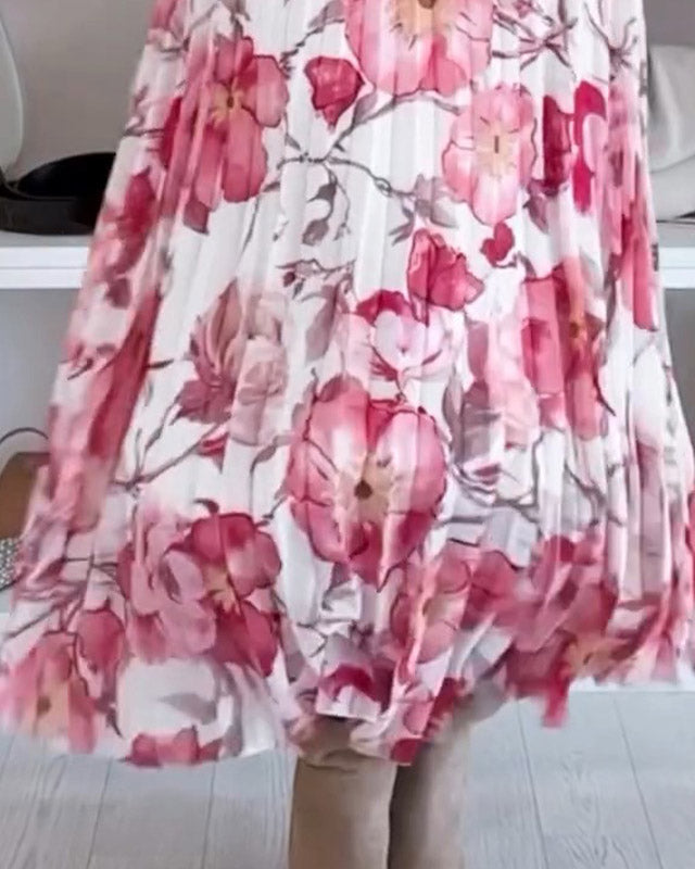 Isabelle | Off-Shoulder Floral Blouse and Maxi Skirt Set for Women